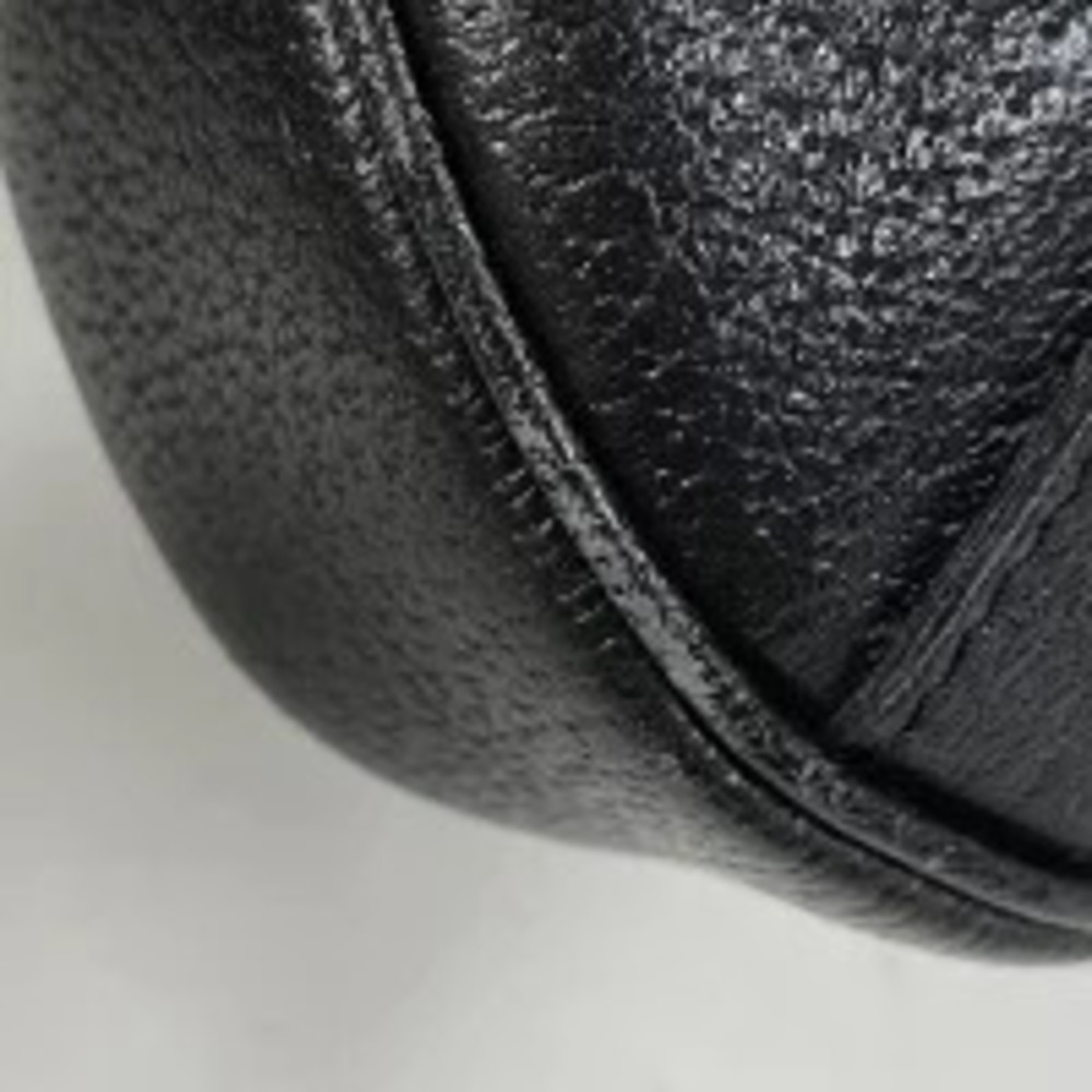 Gucci Abbey Leather Bag Handbag Black Hobo Shoulder Black